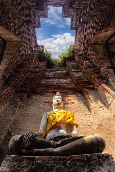 Old Temple Architecture Wat Nakhon Luang Ayutthaya Tajlandia Lista Światowego — Zdjęcie stockowe