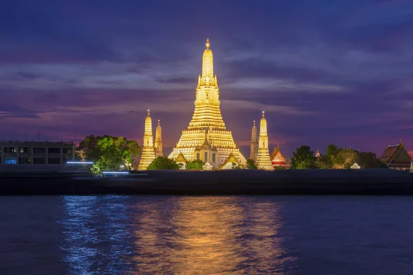 Wat Arun Templo Del Amanecer Río Chao Phraya Bangkok Tailandia — Foto de Stock