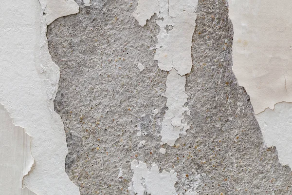 Abstract Old White Concrete Wall Peeling Paint — Stock Photo, Image