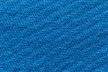 Mavi renk kumaş kumaş kumaş polyester doku ve tekstil arkaplan.