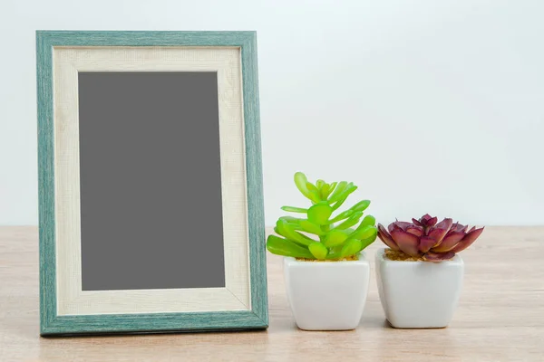 Picture Frame Wooden Texture Background — Stock Photo, Image