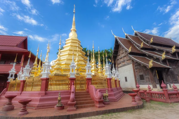 Wat Phan Tao Egy Gyönyörű Régi Templom Chiang Mai Chiag — Stock Fotó