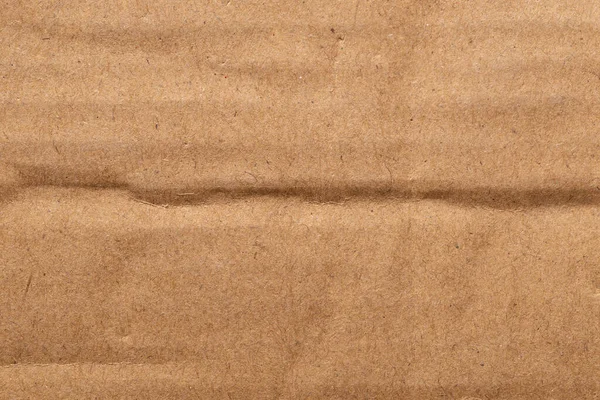 Brown Color Eco Recycled Kraft Paper Sheet Texture Cardboard Background — Stock Photo, Image