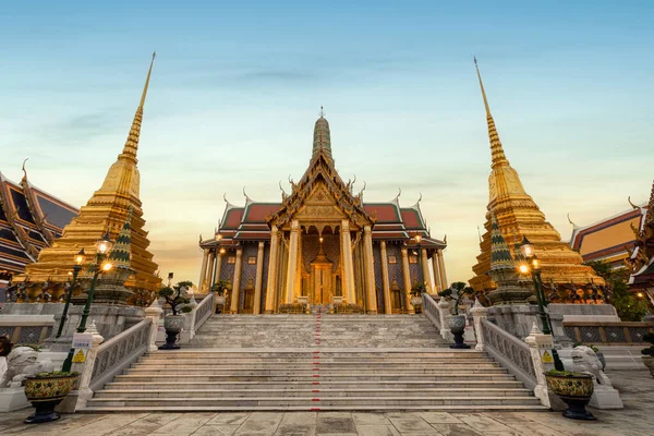 Templo Esmeralda Buda Wat Phra Kaew Templo Bangkok Tailândia — Fotografia de Stock