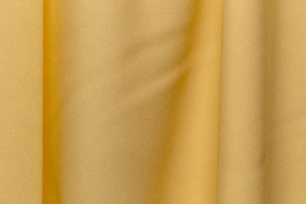 Gul Färg Tyg Tyg Polyester Konsistens Och Textil Bakgrund — Stockfoto