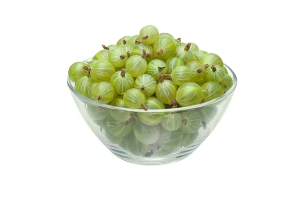 Gooseberry in glass bowl — Stock Photo, Image