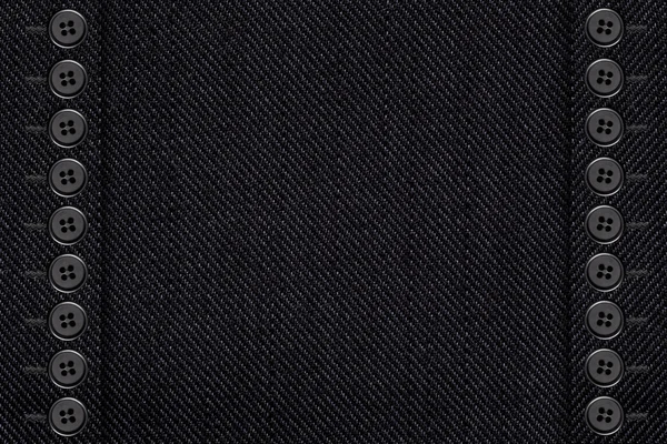 Zwarte katoenen textuur — Stockfoto