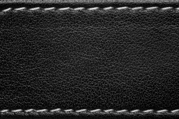 Black leather background — Stock Photo, Image