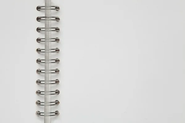 Caderno branco página — Fotografia de Stock