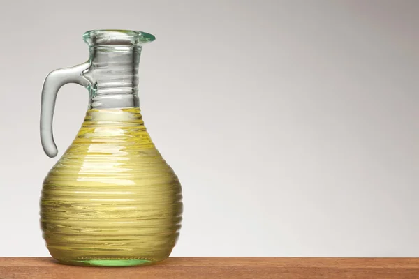 Vegetable oil in bottle — Stock Photo, Image