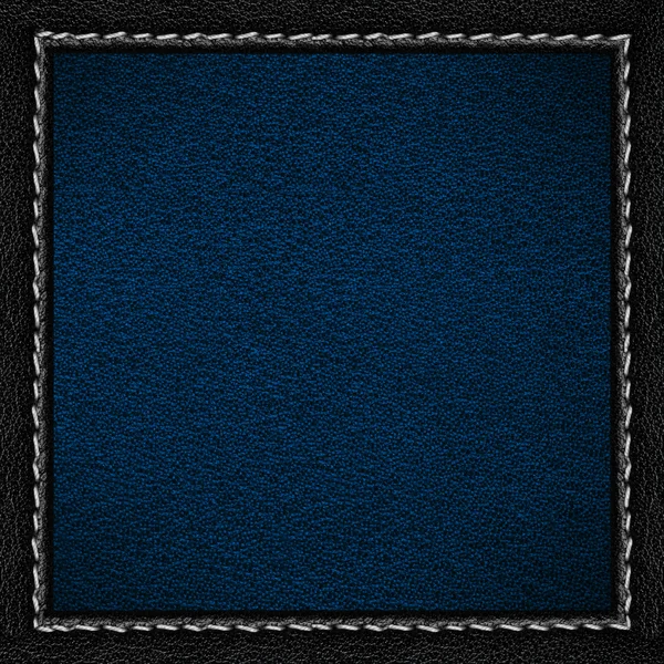 Blue leather background — Stock Photo, Image