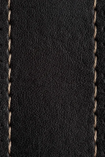 Black leather background — Stock Photo, Image