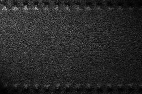 Black leather background — Stock Photo, Image