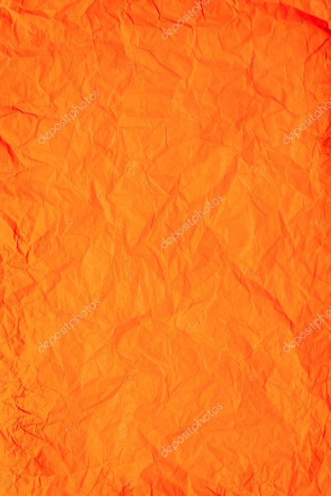 オレンジ色のしわくちゃの紙の背景 ストック写真 C Miro Novak