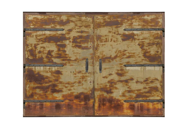 Gran puerta de metal viejo — Foto de Stock