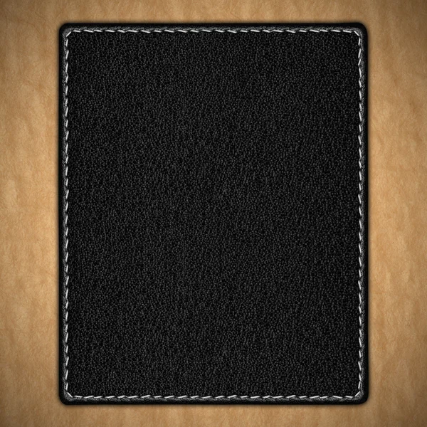 Black leather background — Stock Photo, Image