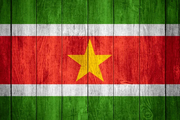 Surinamei zászlaja — Stock Fotó