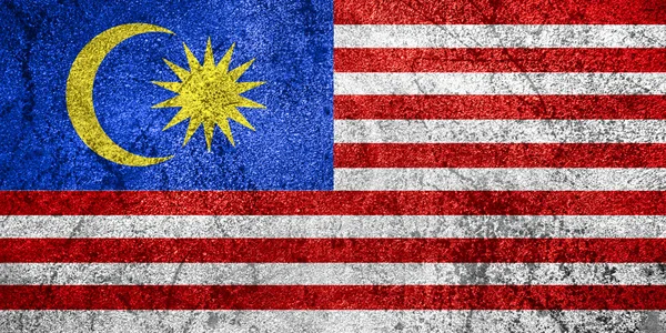Σημαία της Μαλαισίας — Φωτογραφία Αρχείου