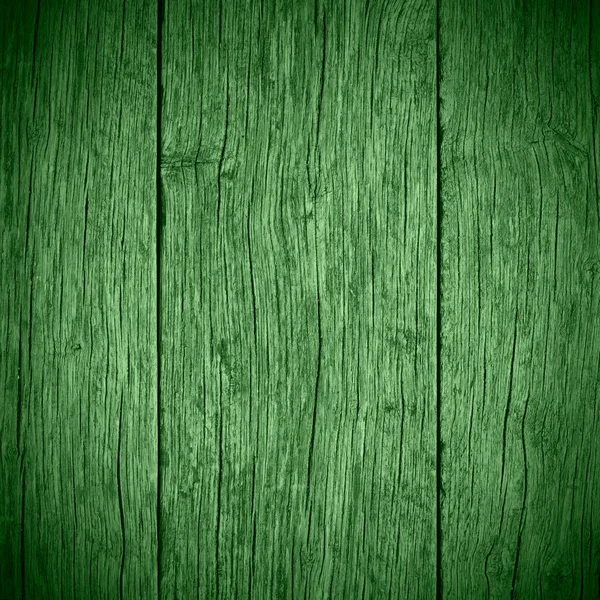 Verde viejo tablones fondo de madera — Foto de Stock