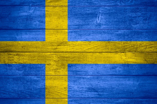 Švédská vlajka — Stock fotografie