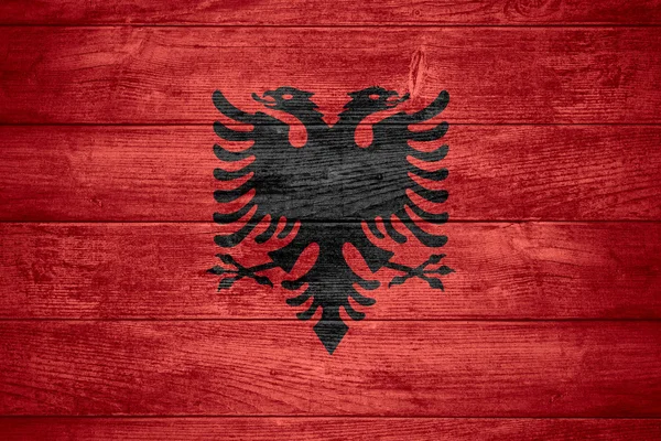 Albánia zászlaja — Stock Fotó