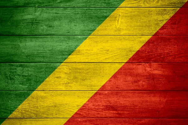 Flagge des Kongo — Stockfoto