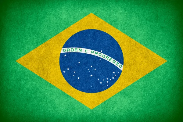 Flagga Brasilien — Stockfoto