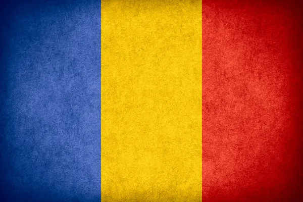 Románia zászlaja — Stock Fotó