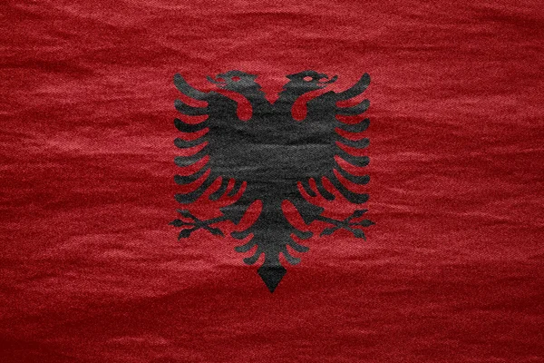 Flagge Albaniens — Stockfoto