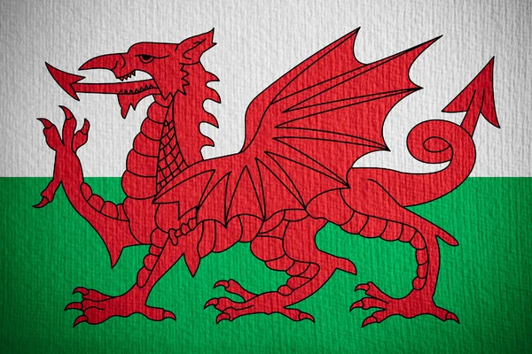 威尔士旗帜 — 图库照片