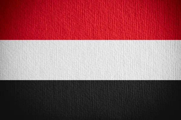 Flaga Jemenu — Zdjęcie stockowe