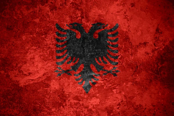 Bandera de Albania — Foto de Stock