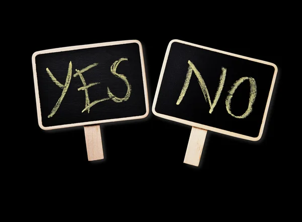 Tak - nie — Zdjęcie stockowe