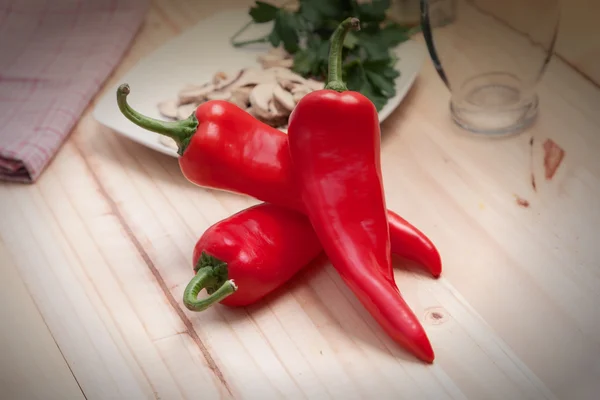 Rode paprika Rechtenvrije Stockfoto's