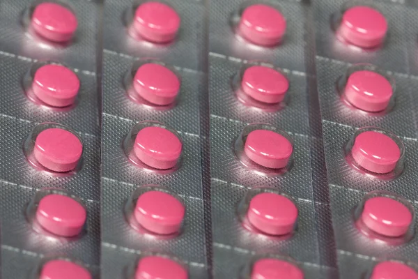Pink Pills Packages — Stock Photo, Image