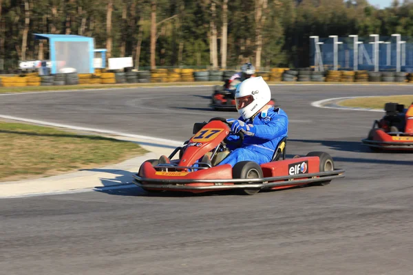 Go Karts corrida — Fotografia de Stock