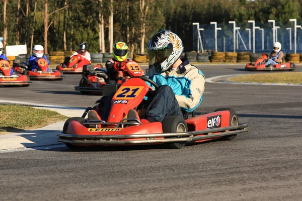 Gå karting race — Stockfoto
