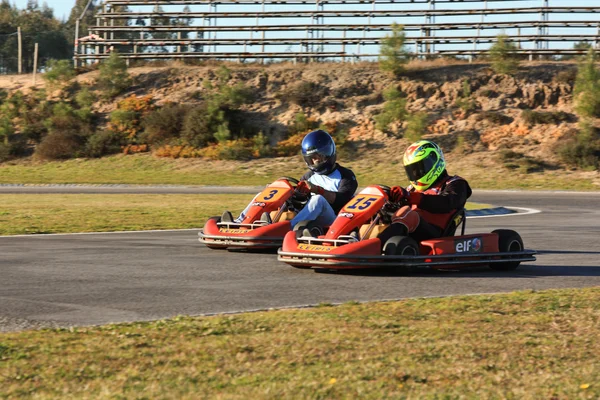 Go Karts corrida — Fotografia de Stock