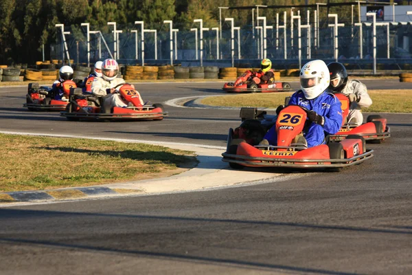 Gara di go kart — Foto Stock