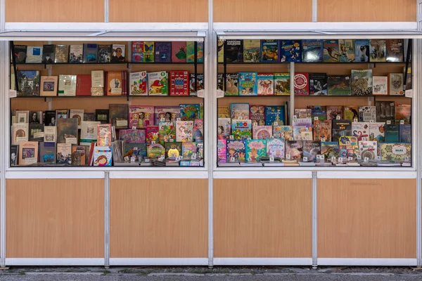 Alcala Henares Madrid Spain October 2019 Book Booth Old Occasional — Zdjęcie stockowe