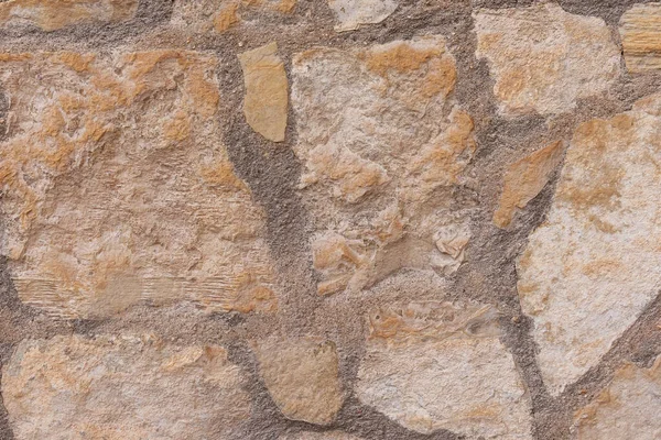Pierwszy Plan Widoku Poziomym Starożytnych Kamiennych Murów Typowych Dla Starych — Zdjęcie stockowe