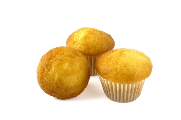 Muffin su sfondo bianco — Foto Stock