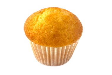 Muffin beyaz zemin üzerine