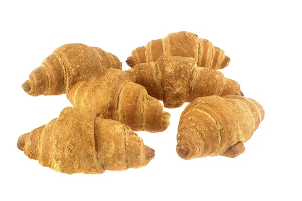 Croissant op een witte achtergrond — Stockfoto