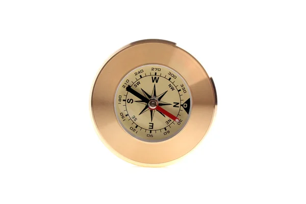 Kompass på vit bakgrund — Stockfoto