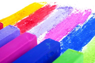 pastel renkli tebeşir