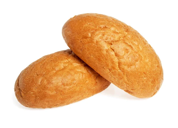 Beyaz arka plan üzerinde izole buğday ekmeği — Stok fotoğraf