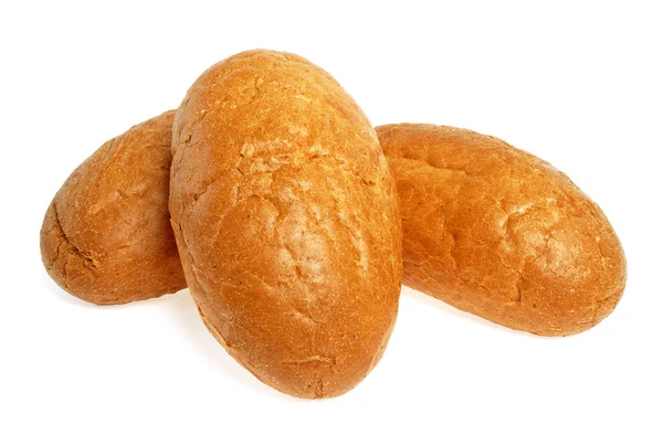 Weizenbrötchen isoliert auf weißem Hintergrund — Stockfoto