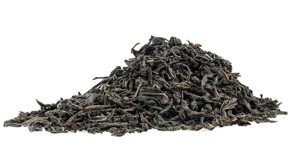 Куча Черного Чая Большого Листа Выделенного Белом Фоне Цейлонский Чёрный — стоковое фото