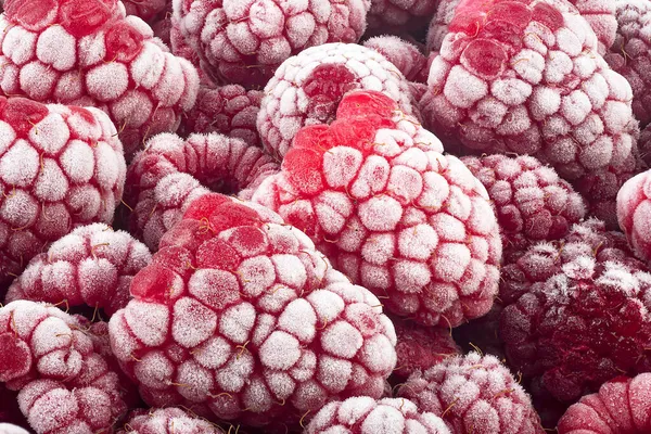 Заморожена Малина Вкрита Вишневими Свіжими Літніми Ягодами Raspberries Background — стокове фото
